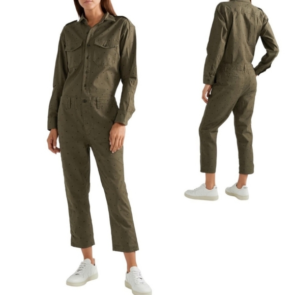 Current Elliott The Crew Coveralls with polka-dots. - Picture 2 of 4